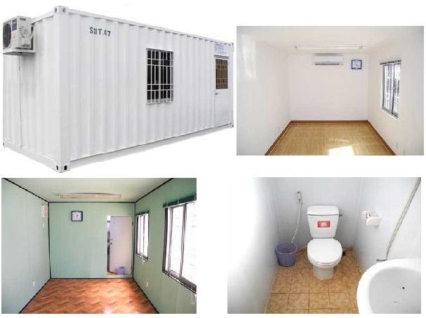 container văn phòng 20 feet có toilet